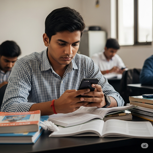 Wasting time on phone